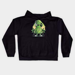 Aesthetic Cucumber With Sun I Cucumber Kids Hoodie